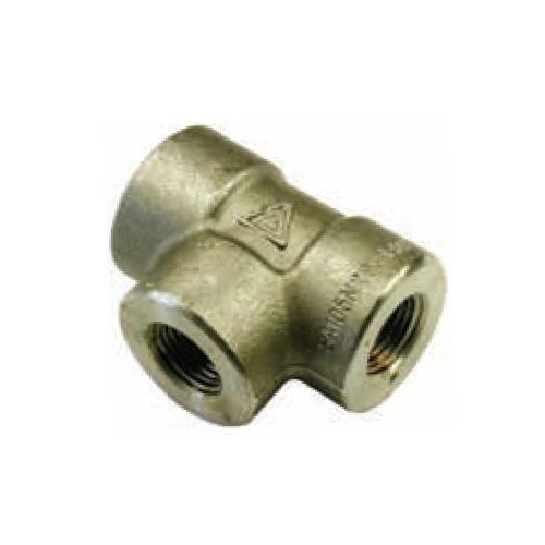 1/4" NPT Equal Tee, Black Finish